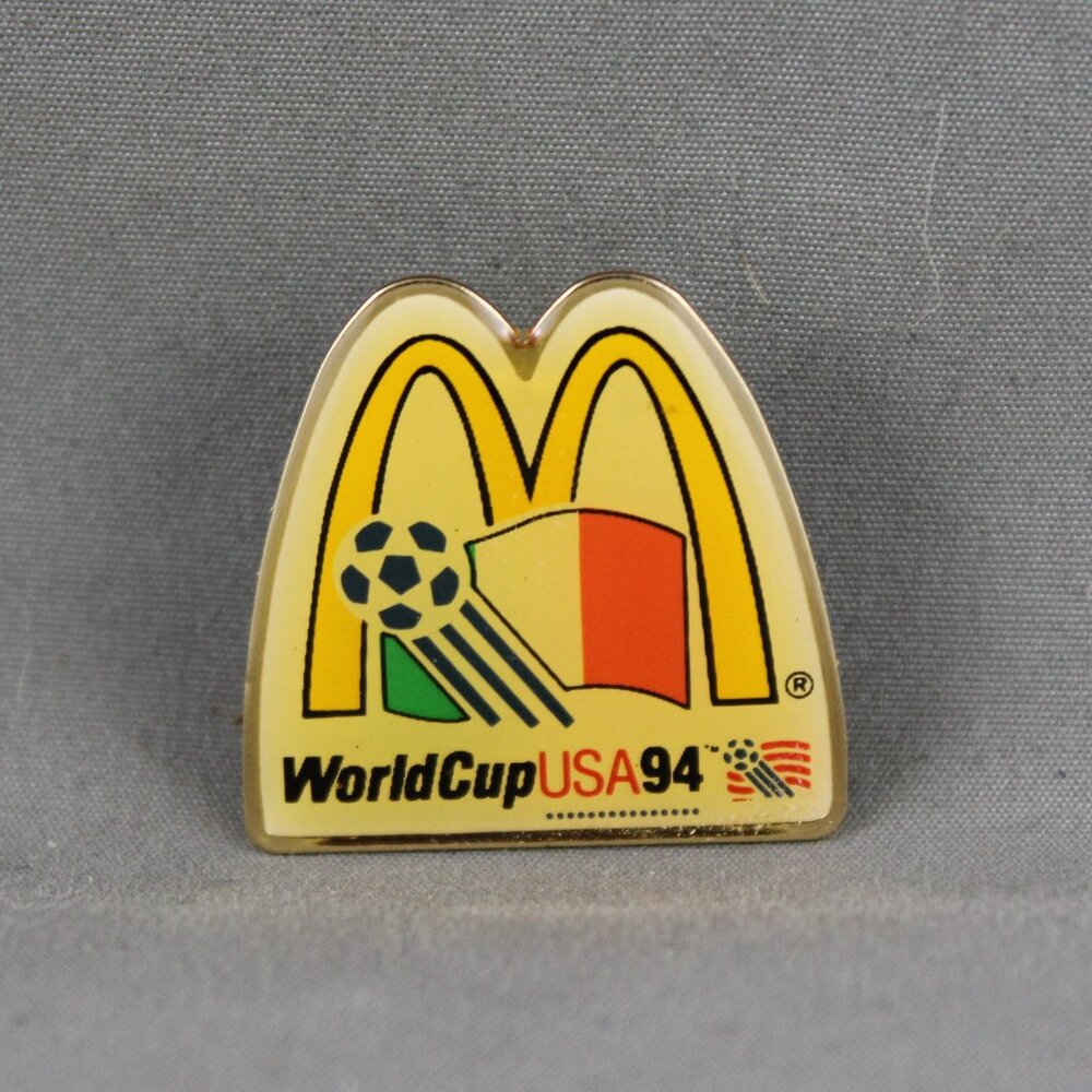 1994 World Cup of Soccer Pin - Team Ireland McDonalds Promo - Celluloid Pin